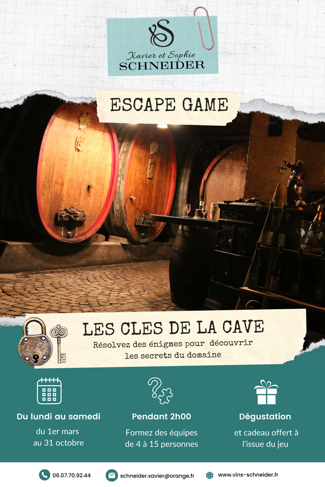 Escape Game - "Les clés de la Cave"