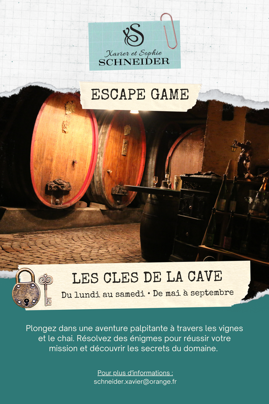 Escape Game - "Les clés de la Cave"