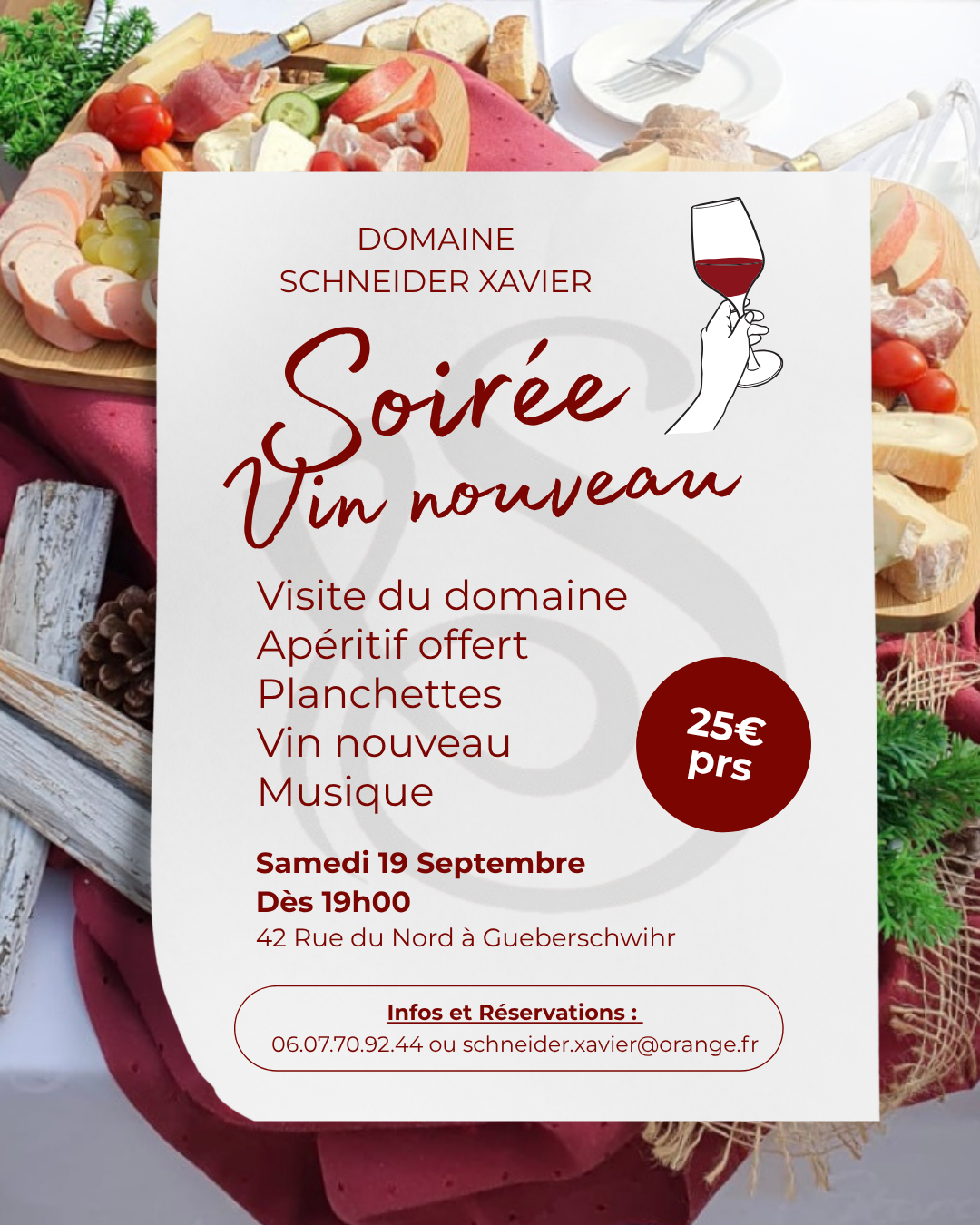 Soirée Vin Nouveau - 19 Septembre